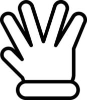 Hand Spock Vector Icon Design