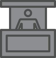 Person Booth Vector Icon Design