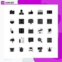 25 Creative Icons Modern Signs and Symbols of maximize pub video life like Editable Vector Design Elements