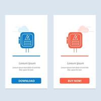 Voltage Energy Power Transformer  Blue and Red Download and Buy Now web Widget Card Template vector