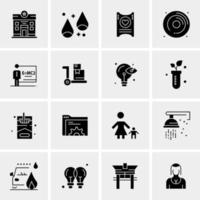 16 Universal Business Icons Vector Creative Icon Illustration to use in web and Mobile Related project