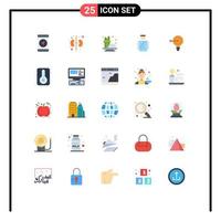 Stock Vector Icon Pack of 25 Line Signs and Symbols for solution darts condiment target man Editable Vector Design Elements