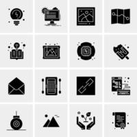 16 Business Universal Icons Vector Creative Icon Illustration to use in web and Mobile Related project