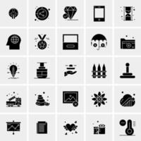 25 iconos de negocios universales vector ilustración de icono creativo para usar en proyectos relacionados con la web y dispositivos móviles