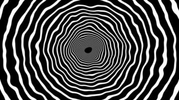 Animated abstract circle on Retro twist and moving background - hand drawn Cartoon comic style 70s, 80s, 90s background video