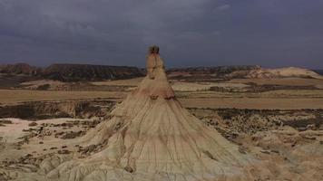 bardenas reali semi deserto naturale regione nel Spagna video