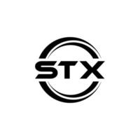 diseño del logotipo de la letra stx en la ilustración. logotipo vectorial, diseños de caligrafía para logotipo, afiche, invitación, etc. vector