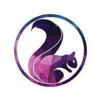 Squirrel logo design Vector illustration. Squirrel vector template design.