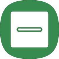 Minus Square Vector Icon Design