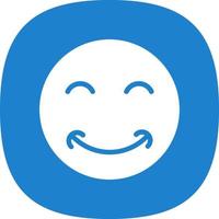 Grin Beam Vector Icon Design