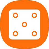 Dice Five Vector Icon Design