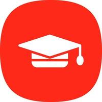 Graduation Cap Vector Icon Design