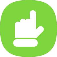 Hand Point Up Vector Icon Design