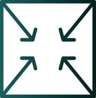 Compress Arrows Alt Vector Icon Design