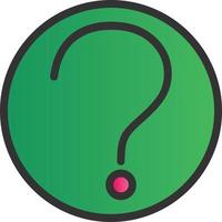 Question Circle Vector Icon Design