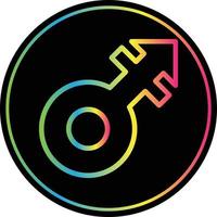 Mars Stroke Vector Icon Design