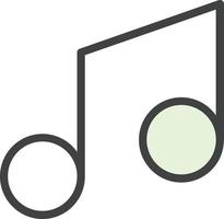 diseño de icono de vector de música