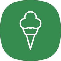 diseño de icono de vector de helado