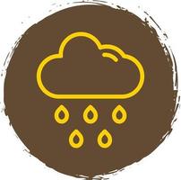 diseño de icono de vector de lluvia de nubes