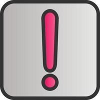 Exclamation Vector Icon Design