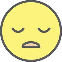 Frown Open Vector Icon Design