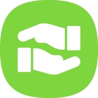 Hands Helping Vector Icon Design
