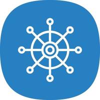 Dharmachakra Vector Icon Design