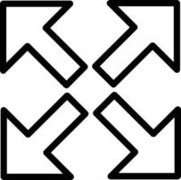 Expand Arrows Alt Vector Icon Design