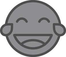 Grin Tongue Squint Vector Icon Design