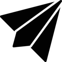 diseño de icono de vector de avión de papel