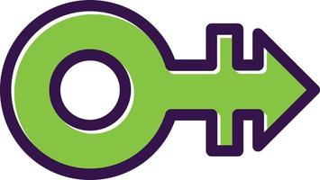 Mars Stroke H Vector Icon Design