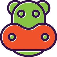 Hippo Vector Icon Design