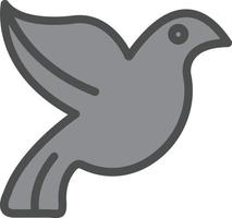 diseño de icono de vector de paloma