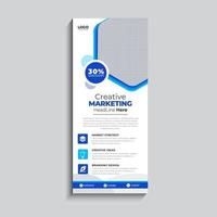 Corporate Business Roll up banner design vector