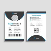 Simple and Clean Corporate ID Card Template Design vector