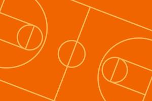 fondo de vector de cancha de baloncesto sin gente