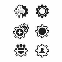 gear set icon design vector, setting icon vector design illustration