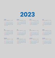 Calendar, Calendar 2023, Calendar 2024, Simple Calendar Design, US Calendar vector