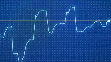 Business candle stick graph chart of stock market investment trading. Bullish point. Trend of graph abstract bull market design. The concept of cryptocurrency and bitcoin video