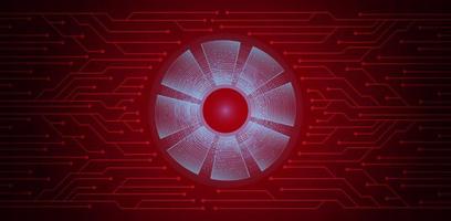 Modern Cybersecurity Technology Background with Eye vector