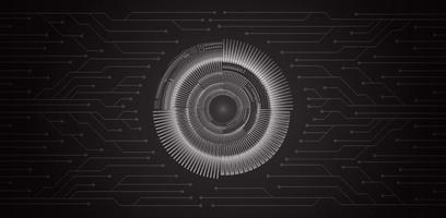 Modern Cybersecurity Technology Background with Eye vector