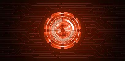 Modern Cybersecurity Technology Background with Eye vector