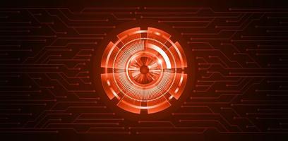 Modern Cybersecurity Technology Background with Eye vector