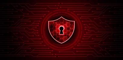 Modern Cybersecurity Technology Background with padlock vector