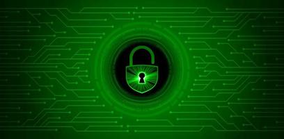 Modern Cybersecurity Technology Background with padlock vector