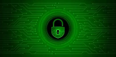 Modern Cybersecurity Technology Background with padlock vector