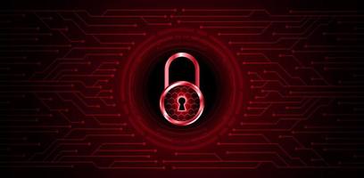 Modern Cybersecurity Technology Background with padlock vector