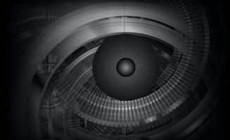 Modern Technology Background with Eye vector