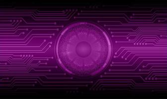Modern Cybersecurity Technology Background with eye vector