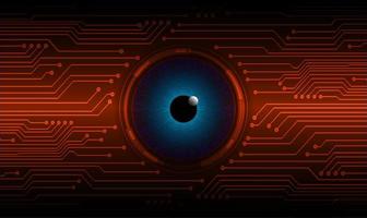 Modern Cybersecurity Technology Background with eye vector